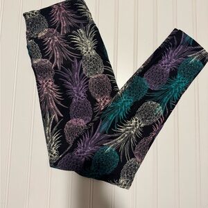 LuLaRoe Leggings with Pineapple Print